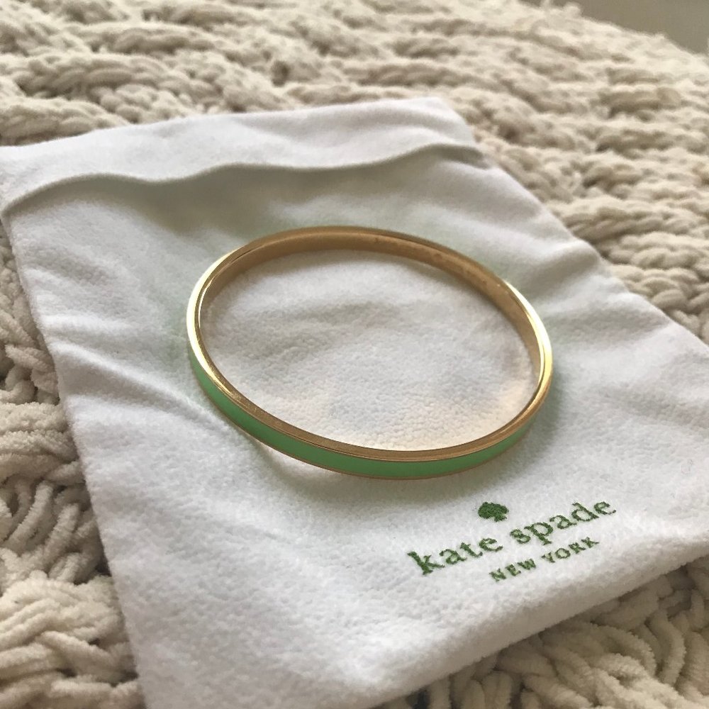 Kate Spade Green Mint Condition Idiom Bracelet